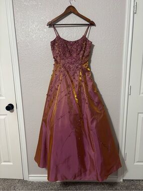 sherri hill evening dress Sherri Hill 56992 Strapless Fitted Gown with High Slit main image 1